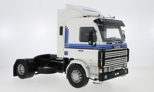 Scania 143 Topline 1987 Wit - 1:18